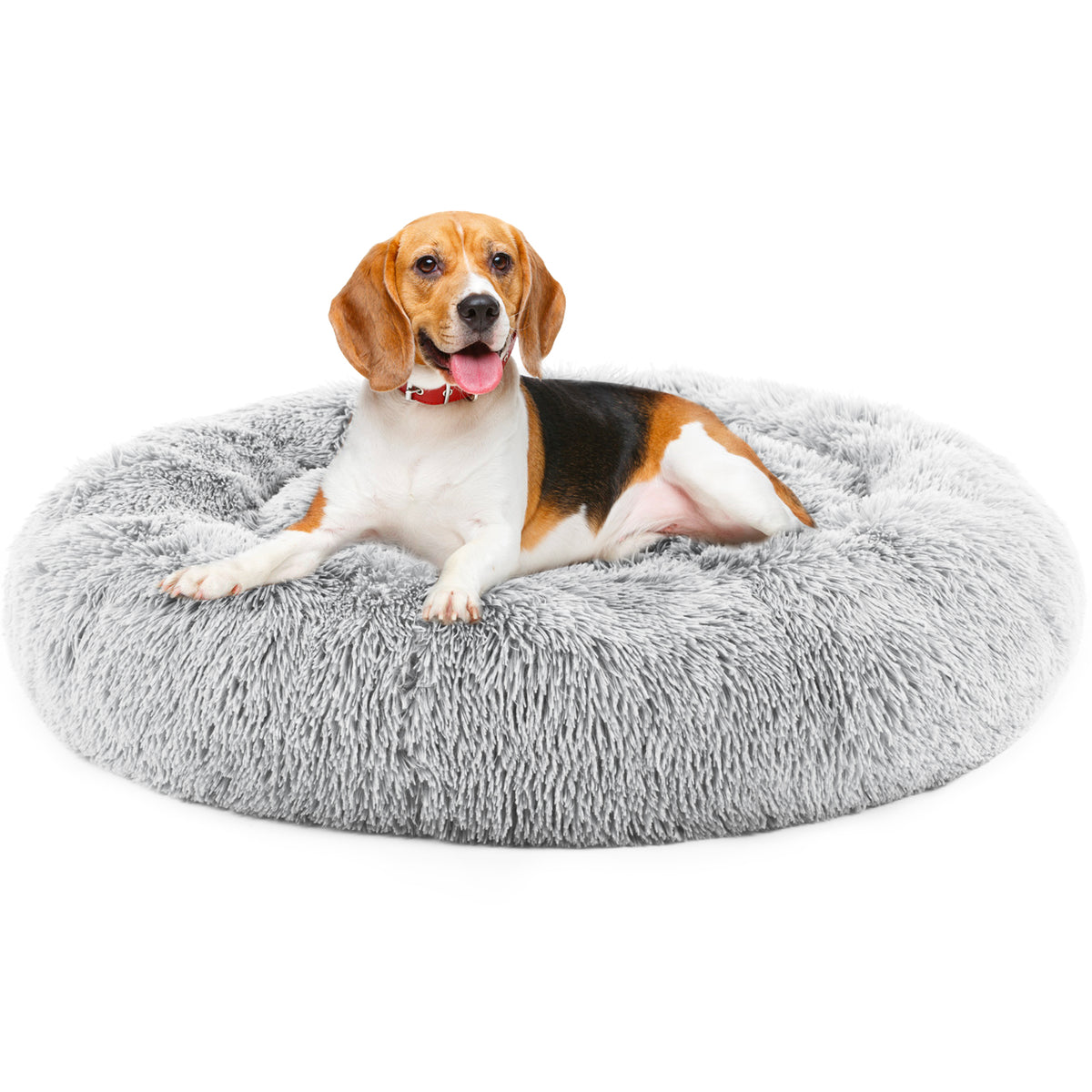 CozyNest Calming Plush Dog Bed – Anti-Anxiety, Washable & Ultra Soft
