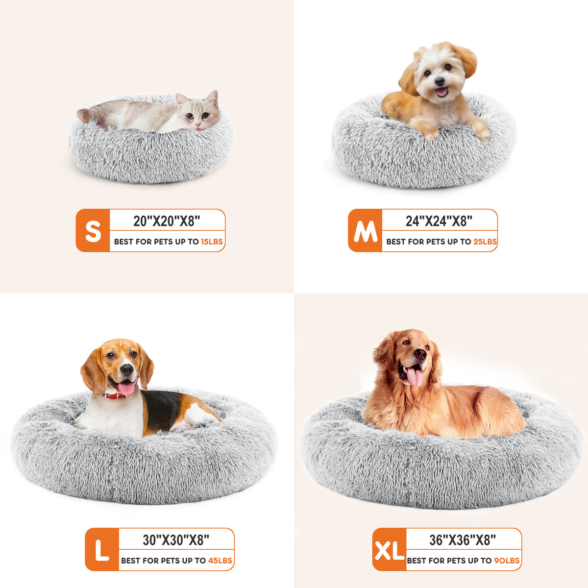 CozyNest Calming Plush Dog Bed – Anti-Anxiety, Washable & Ultra Soft